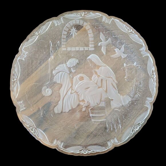 Rejoice Nativity Plaque Plate Holy Family from Mikasa 15" Vintage 1980s EUC - Picture 7 of 7